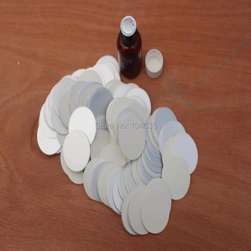 1000Pcs Seal Aluminum Foil Lid Liner 20MM,21mm,26mm,22mm,50mm,69mm,36mm,45mm Plastic Bottle Glass Jar Induction Sealing Machine aluminium foil sealing stickers 10 12 15 18 21 25 28 30 38mm for cosmetic tube jars foil film sticker seal bottle mouth seals