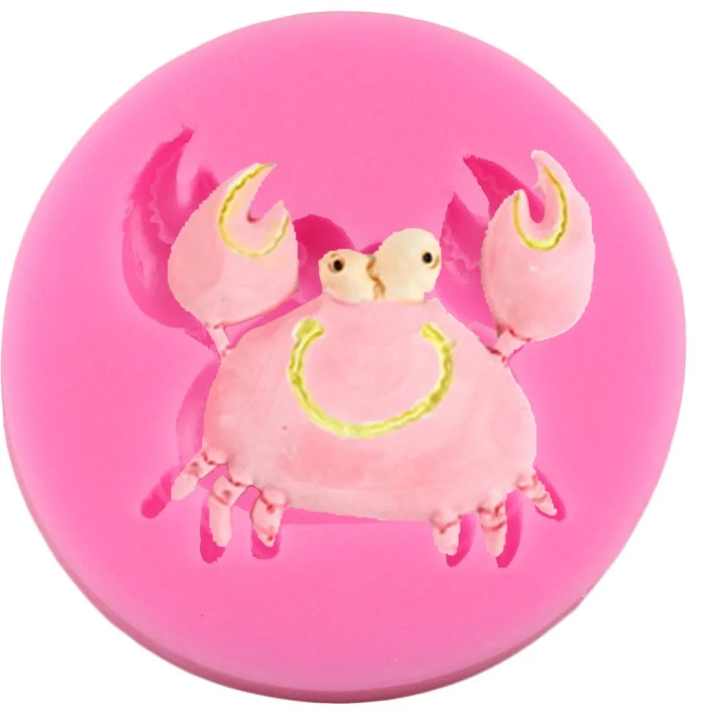 Buy Crab Chocolate Mold Silicone Decorations For Cakes
