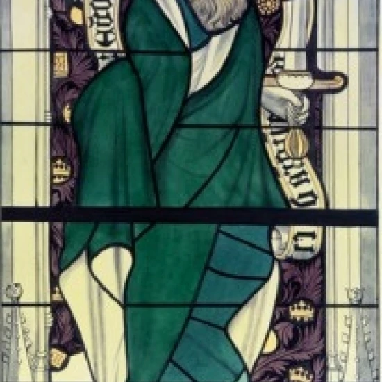 Apostle Paul stained glass 13th century Poster Print (24 x 36) | Дом и сад