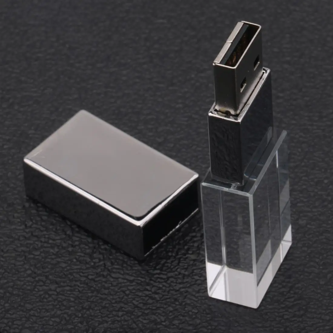 Кристаллический прозрачный светодиодный светильник металлический Usb флеш