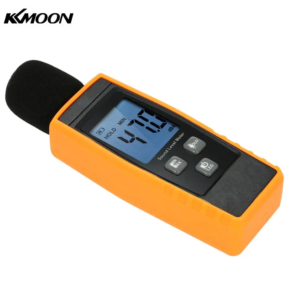 LCD Digital Sound Level Meters 30 130dBA Noise Measuring Tool Decibel