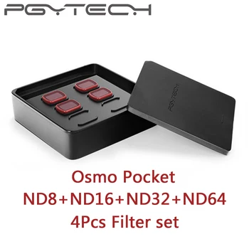 

4Pcs PGYTECH DJI OSMO Pocket ND8+ND16+ND32+ND64 Filter Kit Set for DJI OSMO Pocket Camera Lens Filters Accessories