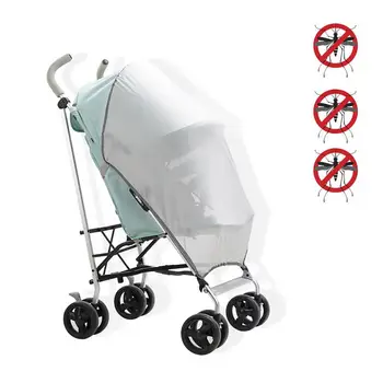

Baby Stroller Sun Block UV Resistant Mosquito Nets Children's Trolley Accessories Universal Stroller With Umbrella Mosquito Net