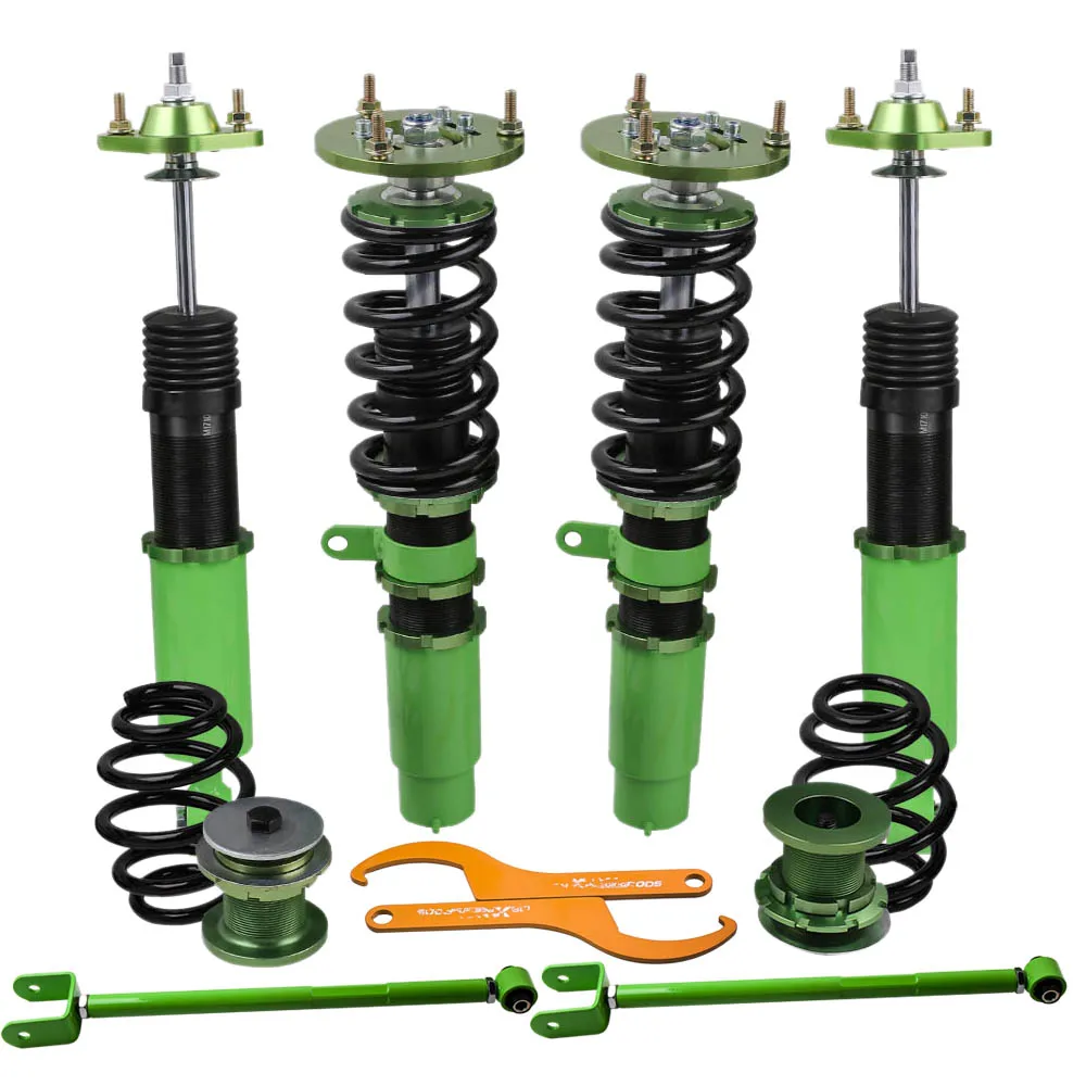 

for BMW E46 3 Series Coilovers Suspension Kit 320i 323i 323Ci 325Ci Shock Strut Coil Springs + 2 control arms