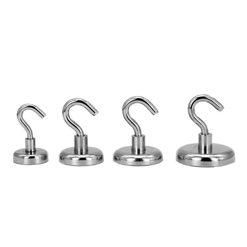 

Magnetic Hooks Power Hook Magnet Holder Super Strong Heavy Neodymium Iron Boron Magnetic Hook Circular Ring Magnet Holder