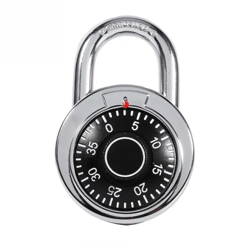 

Rotary Padlock Digital Combination Code Lock Safe Round Dial Number Luggage Suitcase Security Bicycle Suitcase Drawer Cabinet
