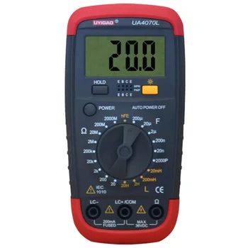 

FUNN-UYIGAO UA4070 Digital Multimeter DMM Resistance Capacitance Inductance LCR Multi Meter Tester with Backlight