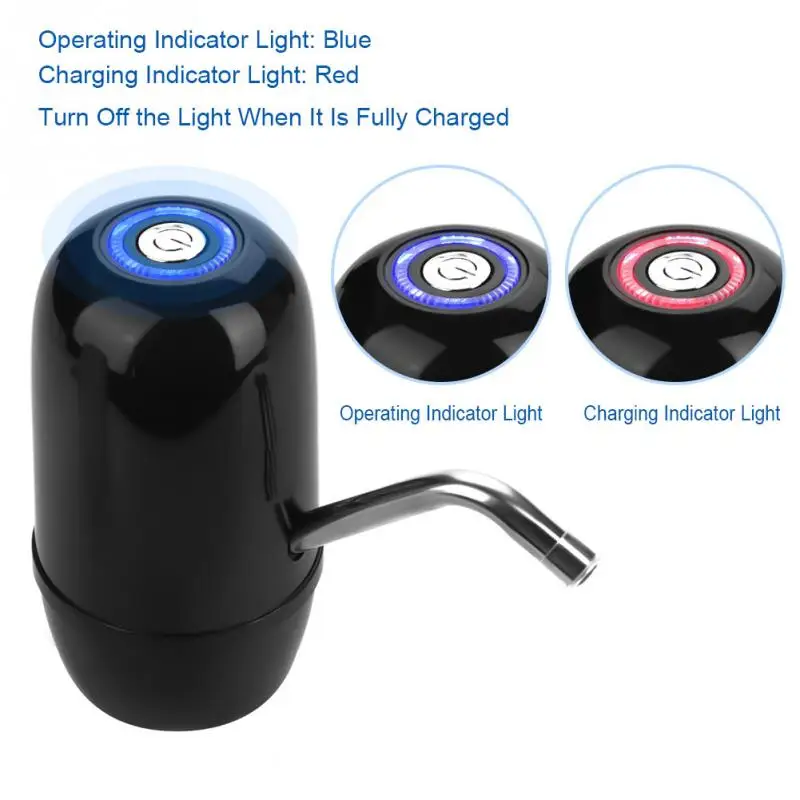 Automatic Portable Mini Water Dispensers Water Pump Dispenser Usb Charging Energy Cold Drinking Bottle Switch Double Pump