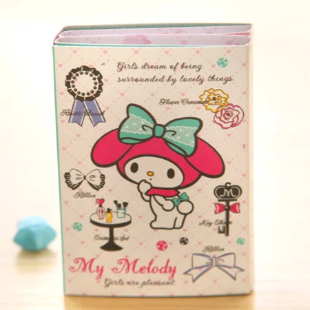 Kawaii Мультфильм Longmao кошка шесть складной блокнот для заметок клейкие заметки