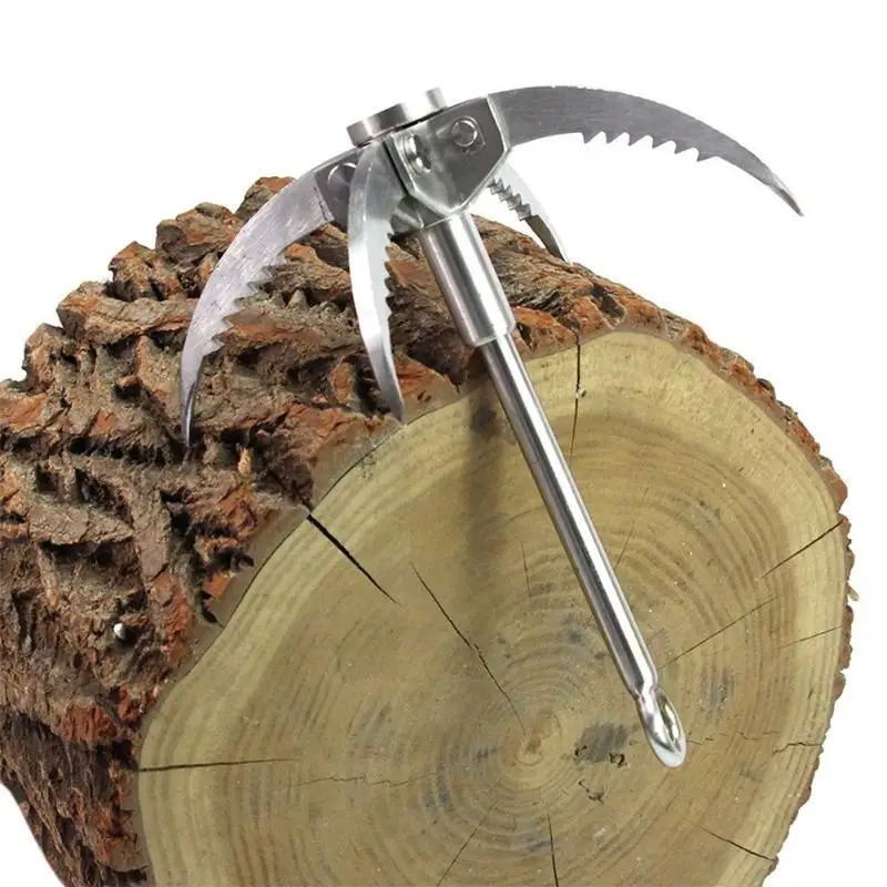 

Grappling Hook Folding Survival Claw Multifunctional Stainless Steel Hook for Outdoor Camping Hiking Tree Rock Mountain Climbing