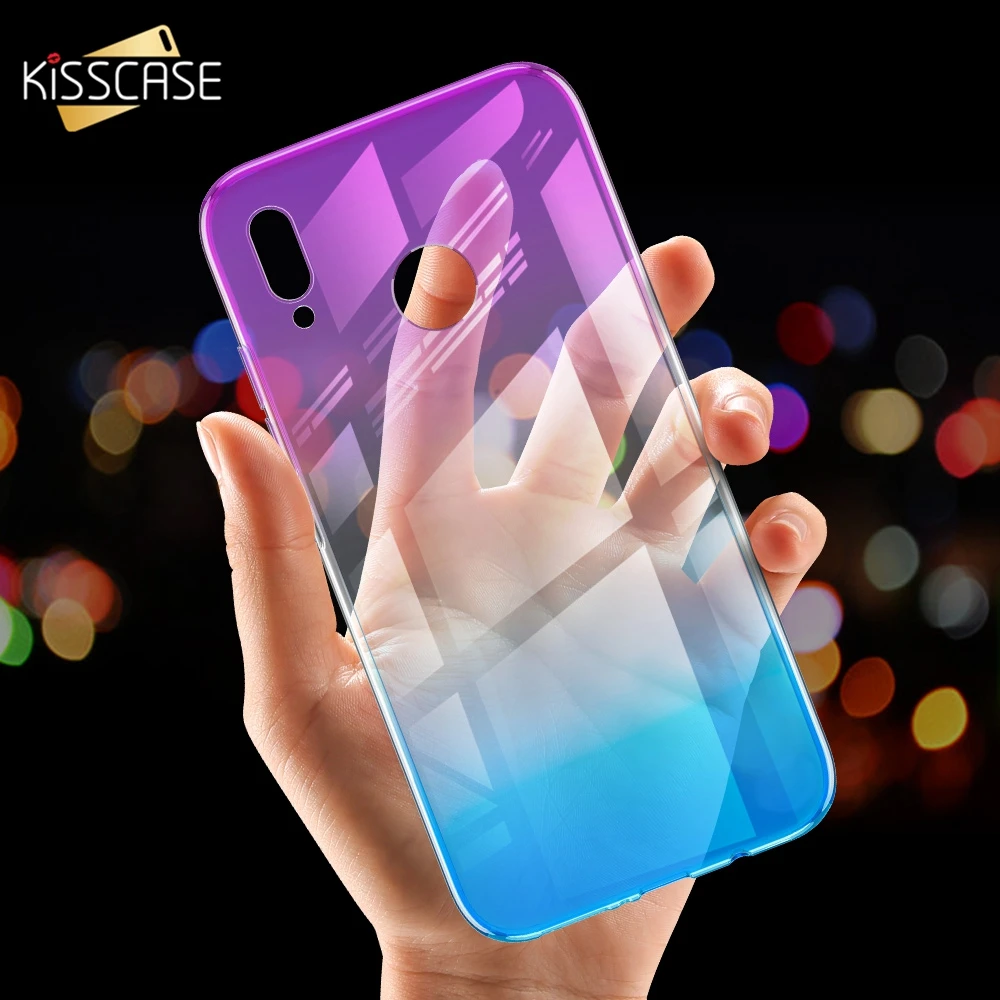 

KISSCASE Gradient Silicon Soft Case for Huawei P20 Pro P10 P8 P9 Lite Ultra Thin Phone Case For Honor 10 9 Lite Fundas Cover