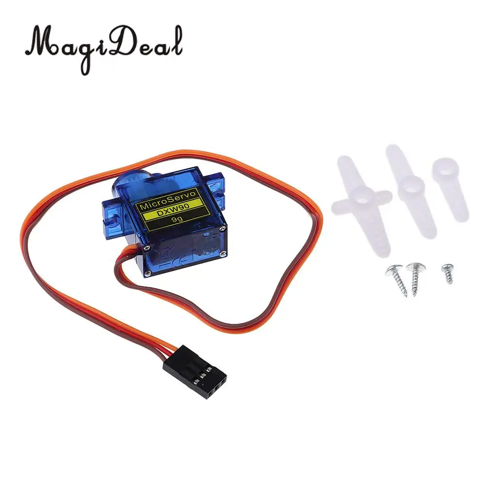 

DXW90 9g Micro Servo Motor Kit for RC Robot Arm Helicopter Airplane Boat Arduino Remote Control