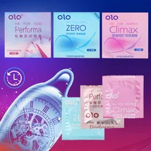 OLO 3 Pieces Box Ultra Thin Condom Lubricated Condoms Hyaluronic Acid Natural Latex font b Sex