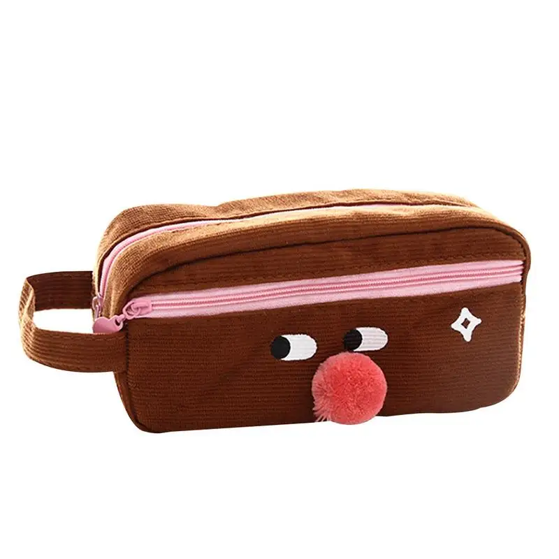 

Cute Big Nose Expression Pencil Case Fresh And Generous Square Pencil Case Gift For Student Kids Children Office Supply