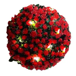 Фея свет шнура Роза Топиарий в форме шара свет свадебные декоративные висящий цветочный шар центральные свадебные украшения в виде роз мяч