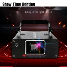 Показать время мини RGB Полноцветный Scane лазерный сценический сканер освещения KTV DJ танцевальные свадебные вечерние шоу проектор линии света