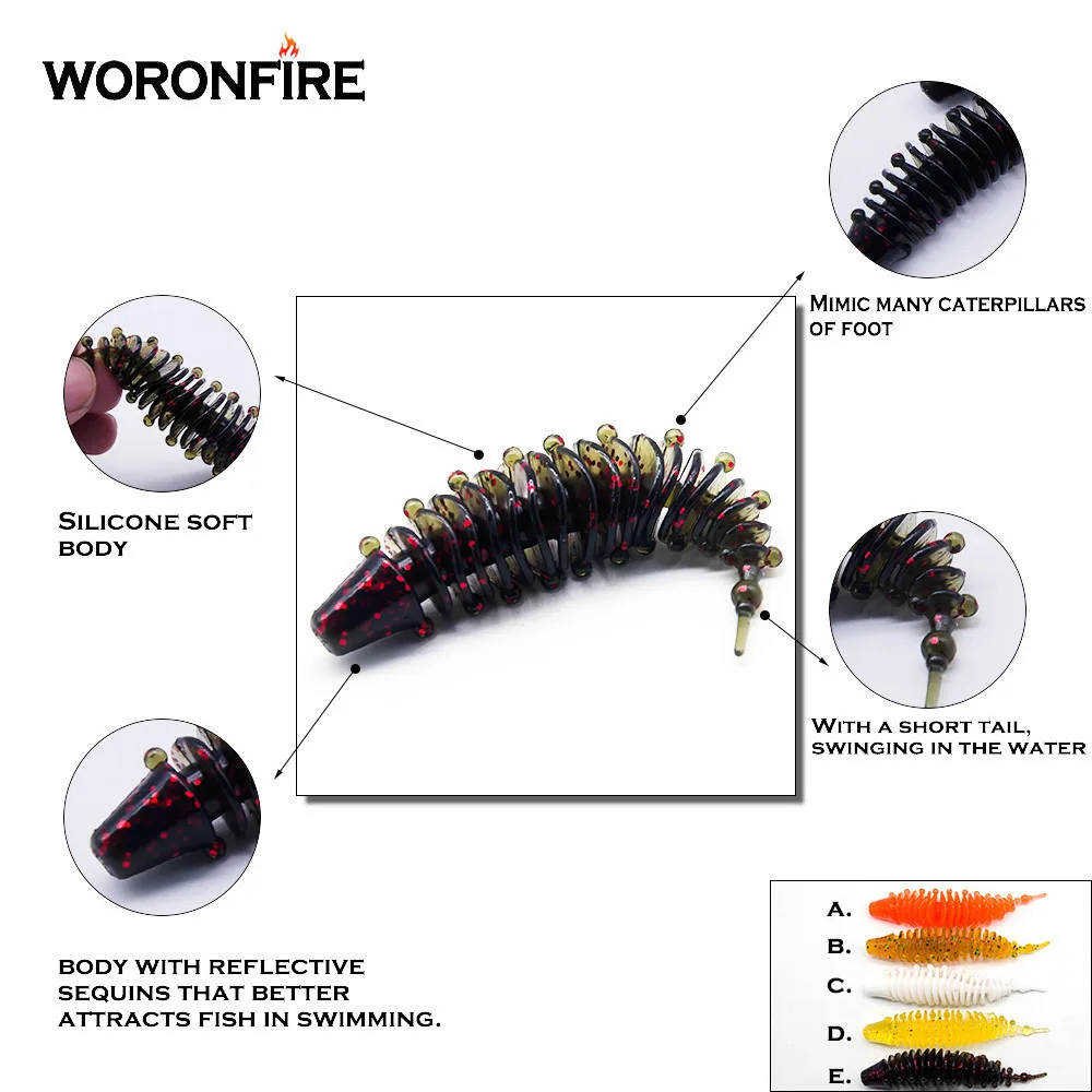 5 шт./лот, приманка для рыбалки, мягкий червь, 85 мм, 6,6 г, мягкая искусственная приманка, силикагель, рыболовная приманка для плавания, джиг, головная Мягкая приманка