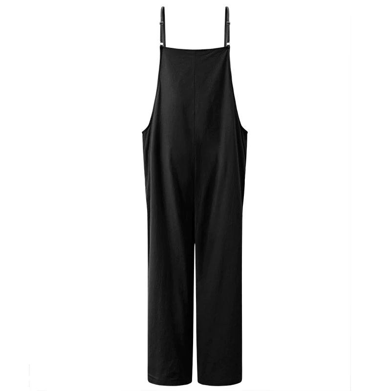2019 New Summer Women Casual Solid Strap Wide Leg Pants Pockets Romper Dunveralls Loosegaree Bib O Cotton Linen Jumpsuits 2019 New Summer Women Casual Solid Strap Wide Leg Pants Pockets Romper Dunveralls Loosegaree Bib O Cotton Linen Jumpsuits