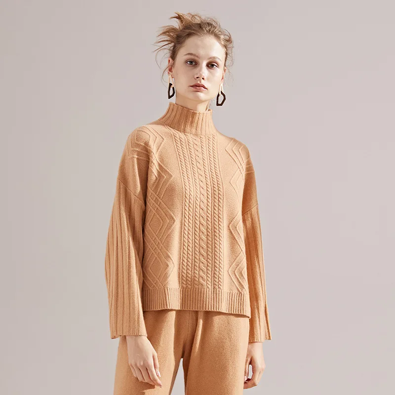 New knitting sweater 2018 autumn and winter Euramerica turtleneck twist striped cashmere sweater women winter 3125 New knitting sweater 2018 autumn and winter Euramerica turtleneck twist striped cashmere sweater women winter 3125