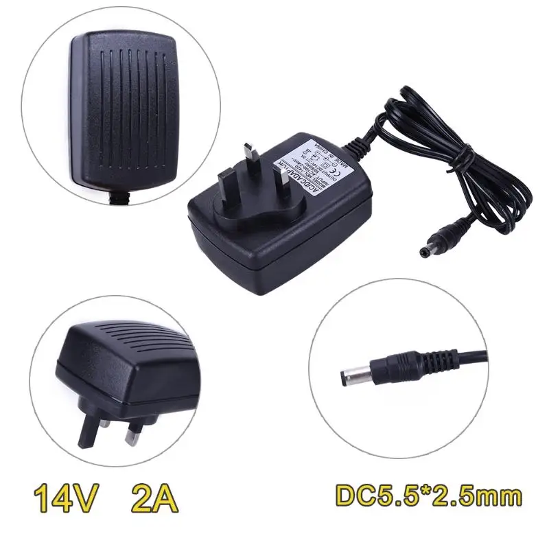 Vanpower DC14V 2A адаптер AC в DC конвертер питания 5 5*2 мм AC/DC адаптеры Plug In электронные