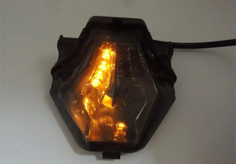 BEESCLOVER, мотоциклетный задний светильник, стоп-сигналы поворота, Интегрированный Светодиодный светильник для Yamaha R25 R3 MT03 MT07, задний светильник r30
