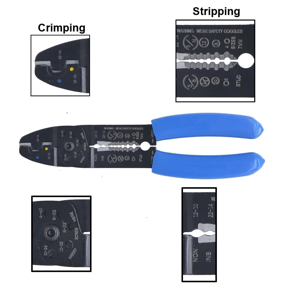 FS 051 MULTI FUNCTIONAL CRIMPING PLIER electrical terminals crimper tools L220mm combination pliers|crimping pliers electrical|crimping