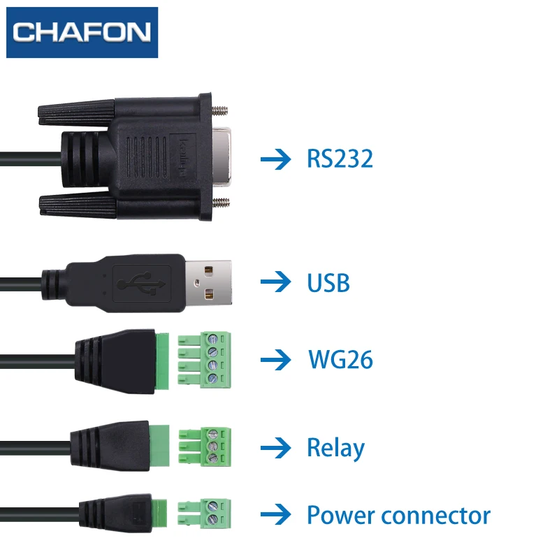  CHAFON 10M tcp/ip uhf rfid lector de largo alcance USB RS232 WG26 relevo SDM gratuito para aparcami