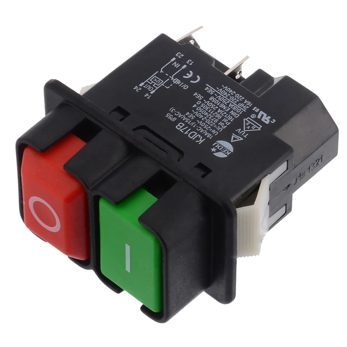 

On Off 16A/250V On Off Switch KJD17B Waterproof Push Button Switch IP54 Protection for Bench Saws Mag Drill DIY Magnetic Switch