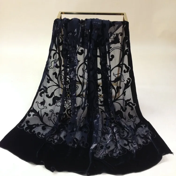

velvet silk scarf women size:50*165cm women men #505