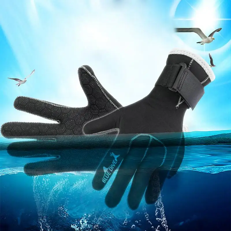 3 мм неопреновое оборудование для ныряний перчатки Плавание Сноркелинг Оборудование Анти-Царапины Нескользящие держать теплый