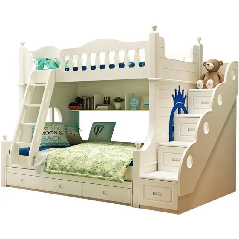 Letto هل مجموعة Mobili مضاءة الشقي الحديثة قورتو واحدة Ranza غرفة نوم الأثاث كاما Moderna Mueble دي Dormitorio سرير طبقي مزدوج