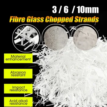 

3/6/10mm Glass Fiber GFRC Choped Strands Fibers for concrete cement countertops Glass Fiber GFRC Chopped Strands 1 LB