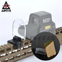 Страйкбол прицел объектив Защитная крышка экран панель 20 мм рейка для винтовки прицел прозрачный пуленепробиваемый