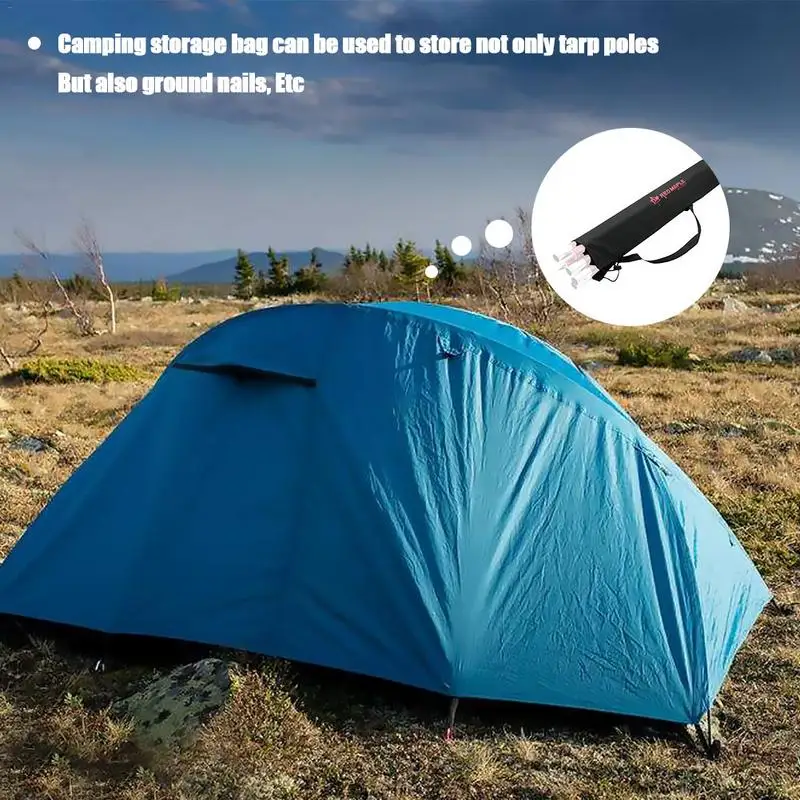 

Outdoor Portable Multifunctional Camping Storage Bag Oxford Cloth Tarp Poles Storage Bag Handbag Shoulder Bag