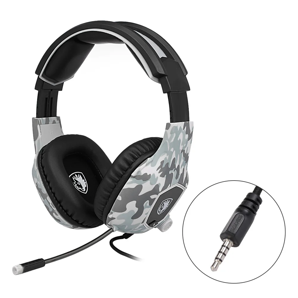 SA 818 3 5 мм Проводные Игровые наушники с шумоподавлением микрофоном и регулятором