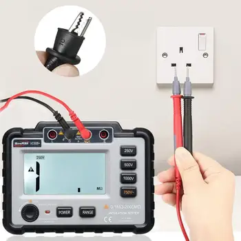 

LCD Backlight VC60B Digital Insulation Resistance Tester Megger MegOhm Meter High Voltage Short Circuit Input Alarm Multimeter