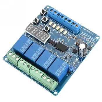 

Hot 8-36V 4-channel Multifunction Time Delay Relay Interface Board Module Optocoupler LED New