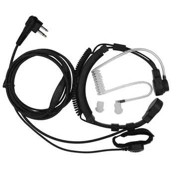 

Throat Mic Miniphone Covert Acoustic Tube Earpiece Headset for Motrola Two Way Radio