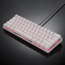 Motospeed CK62 BT3.0 USB kablolu klavye RGB mekanik klavye oyun klavye Tablet Laptop Smartphone için mavi ve kırmızı anahtarları