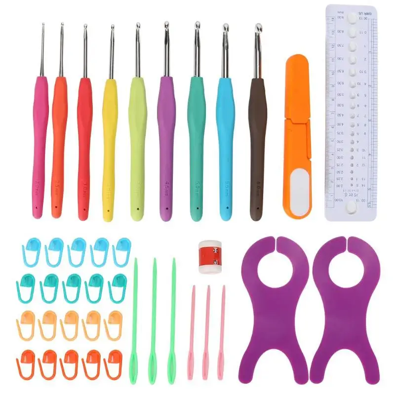 

Portable Travel Crochet Hooks Sweater Sewing Needles Storage Tool Kit Bag