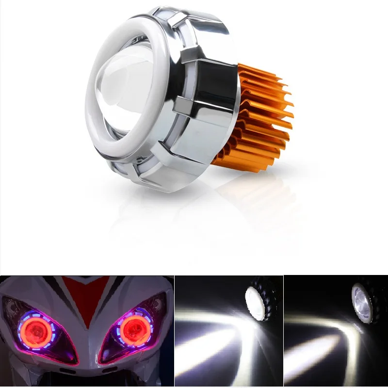 

Motorcycle Led Bulbs DC 12V - 80V 7500K 8000K 2400LM Motor Light High-Low Beam Motorbike Led Projector Lens Headlight