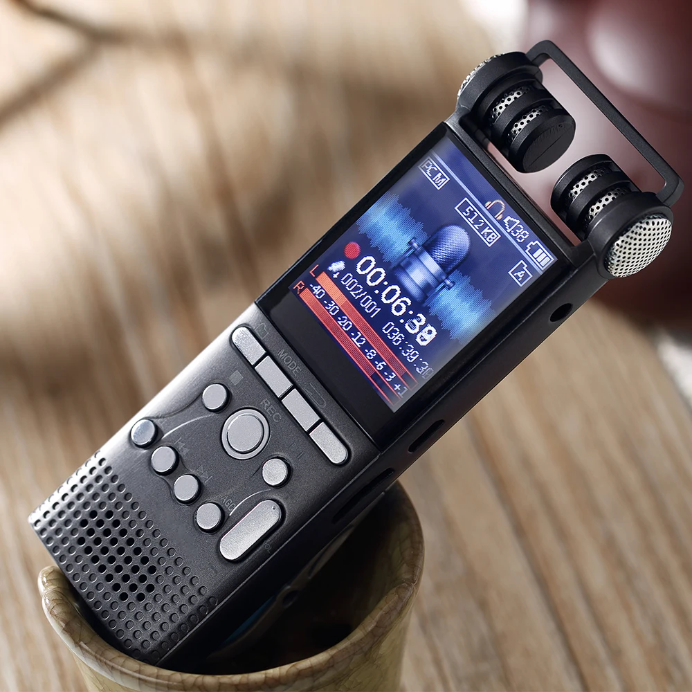 

Professional Audio Recorder Metal Voice Tracker Portable Business Digital Voice Recorder 8GB/16GB Telephone Recording MP3 Player