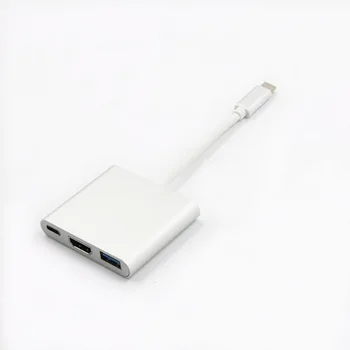 

50pcs USB Type C To HDMI USB 3.0 Charging Adapter Converter USB-C 3.1 Hub for Mac Pixel Huawei Samsung