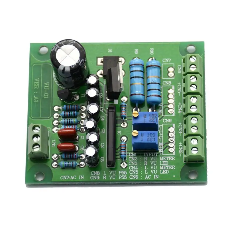 

AC 12V Stereo VU Meter Driver Board Amplifier DB Audio Level Input Backlit