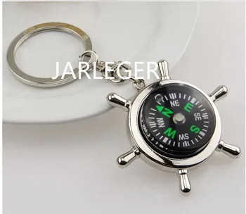 

Fashion Auto Metal Compass rudder business men car Keychain key ring key chain For Lexus logo BMW Audi Benz Ferrari Car Styling