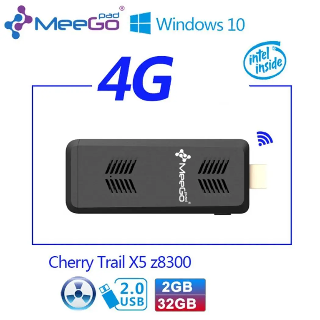 Мини-ПК Windows 10 Intel Core Intel Cherry Trail 4 ядра X5-Z8300 Миниатюрный Настольный ПК хоста мини-компьютер Bluetooth Dual Band Wi-Fi