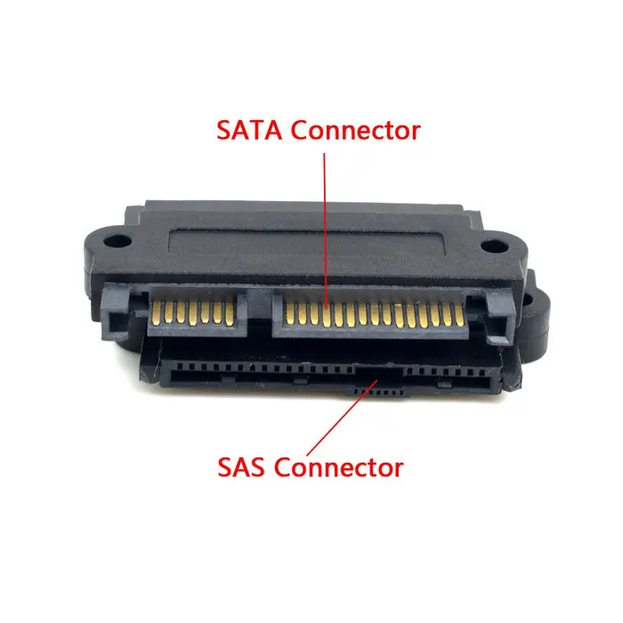 Адаптер для жесткого диска CYSM SFF-8482 SAS 22 Pin to 7 + 15 SATA с 15-контактным портом питания |