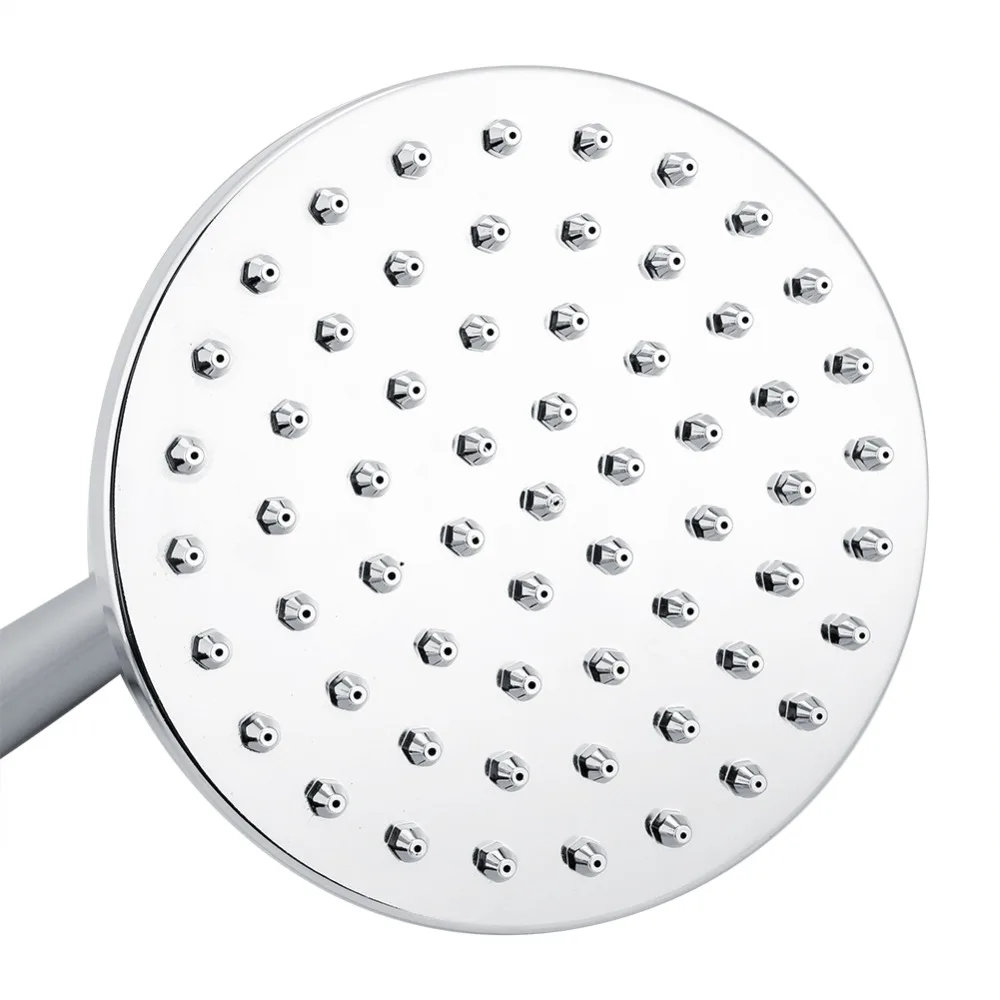 6 дюймов 360 градусов Регулировка насадка для душа с высоким потоком ABS хром круглый душ ручной душ опрыскиватель принадлежности для ванной комнаты