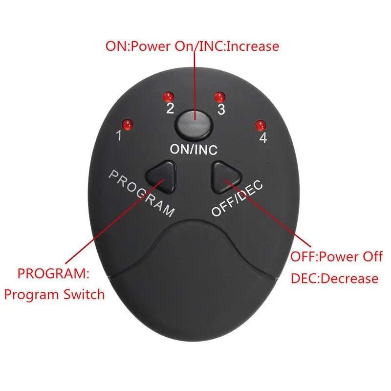 

1Pc Black Replacement Smart Controler Pad Wireless EMS Abdominal Muscle Trainer Muscle Stimulator Pad Abs Slimmer Sports Sticker
