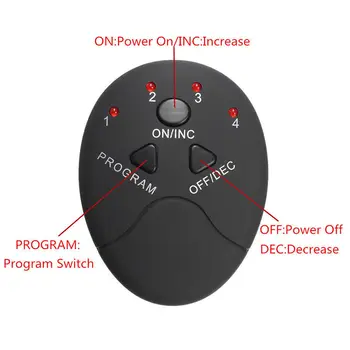 

1Pc Black Replacement Smart Controler Pad Wireless EMS Abdominal Muscle Trainer Muscle Stimulator Pad Abs Slimmer Sports Sticker